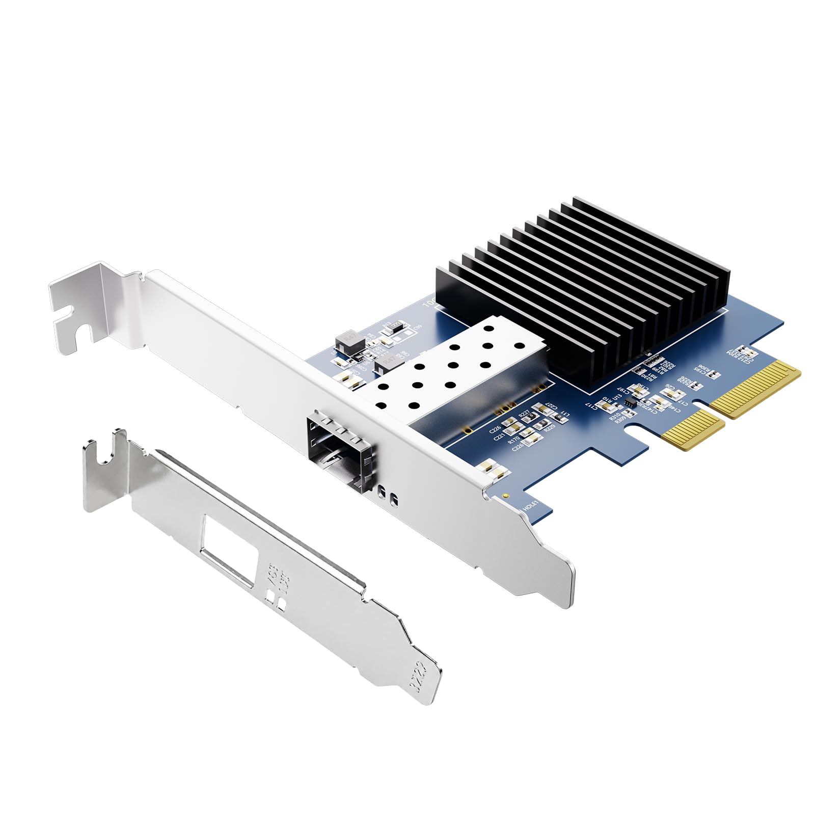 Amazon | BZIZU 10ギガビット 10GbE 10Gbps LANカード(PCIe 3.0 x4,SFP