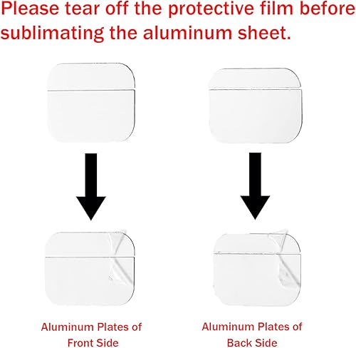 Miniatura 3 de 5 piezas de funda de TPU suave para sublimación, compatible con AirPods Pro, bricolaje, estuche en blanco, regalos personalizados con insertos,