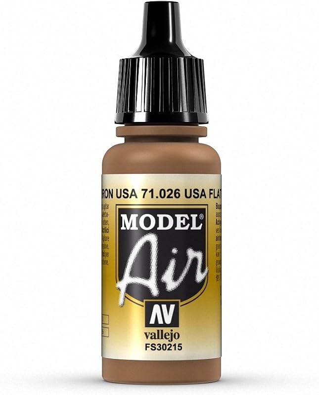 Vallejo US Flat Brown Paint, 17ml
