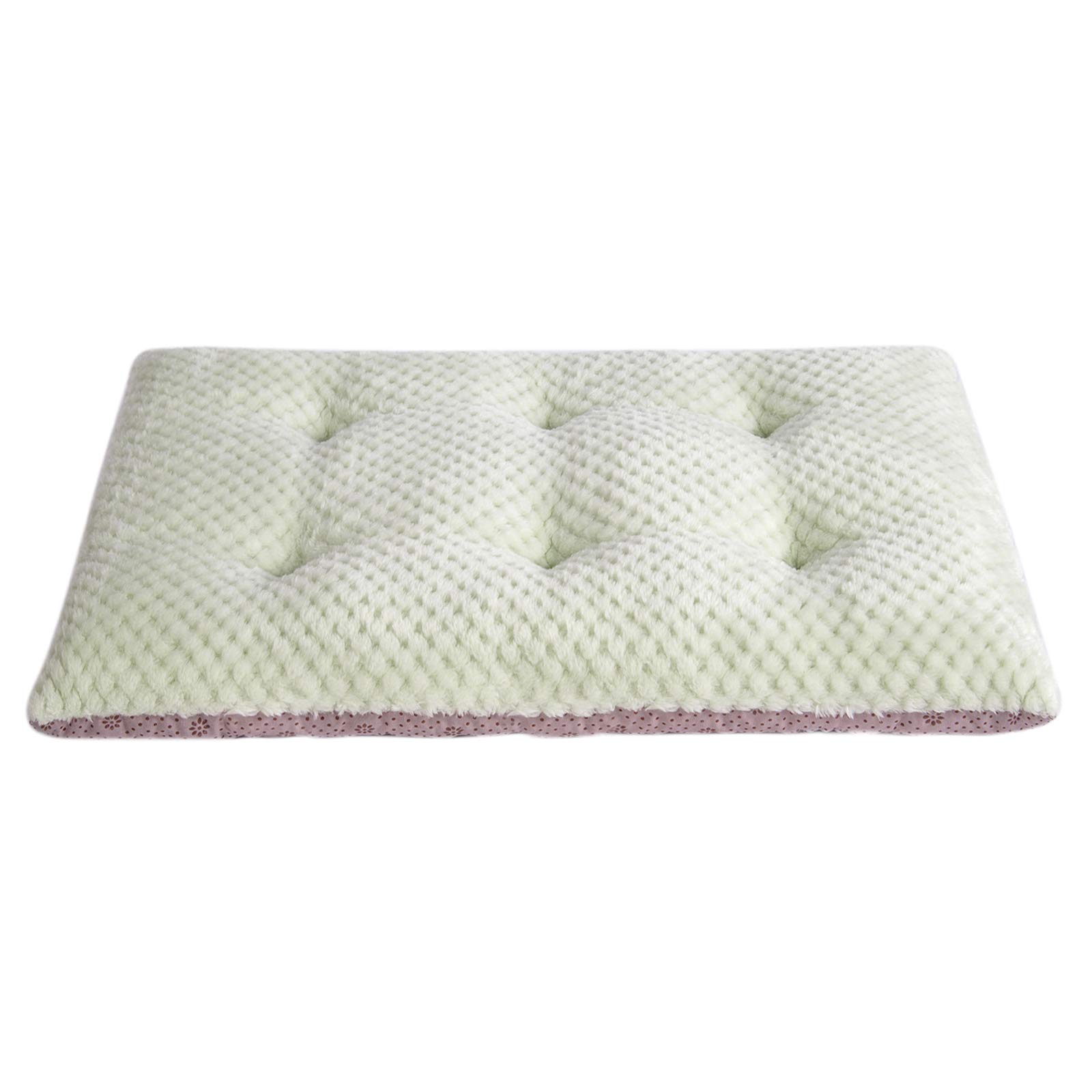 WONDER MIRACLE Fuzzy Deluxe Pet Beds, Super Plush Dog or Cat Beds Ideal for Dog Crates, Machine Wash & Dryer Friendly (15" x 23", S-Pastel Green) — image 1