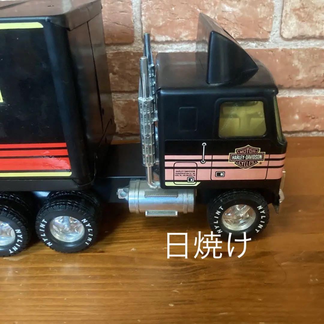 NYLINT ハーレーダビッドソン コンボイ　トラック　ンテージ　GMC Vintage Nylint Harley Davidson GMC Tractor Trailer Steel