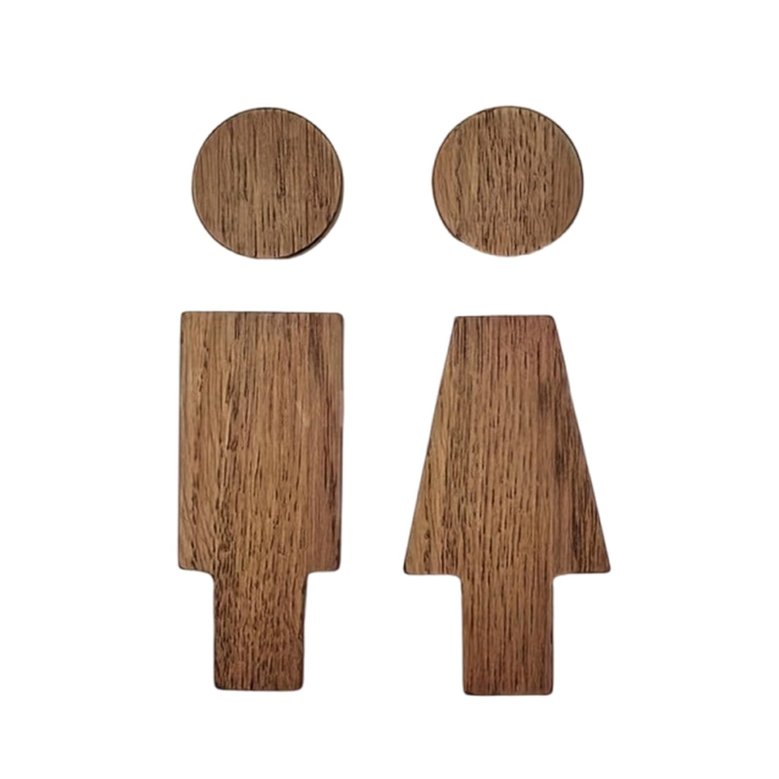 Tsophreniq And Women Wood Bathroom Signs Set for Home and Restaurant Use Toilet Signage Public Restroom Door Signs Bathroom Door Plaques