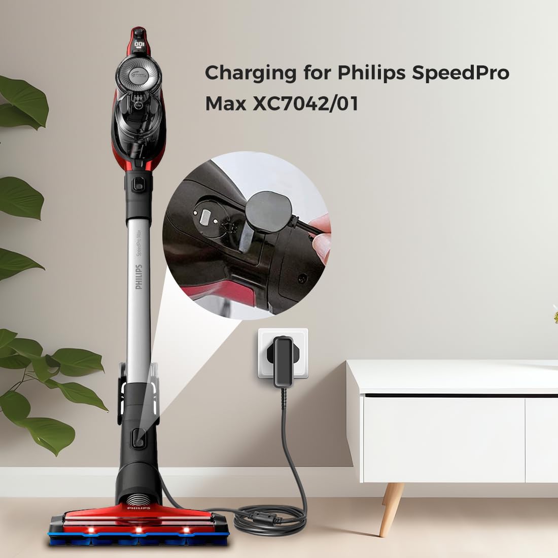 Philips FC6727/01 SpeedPro draadloze stofzuiger Oplader