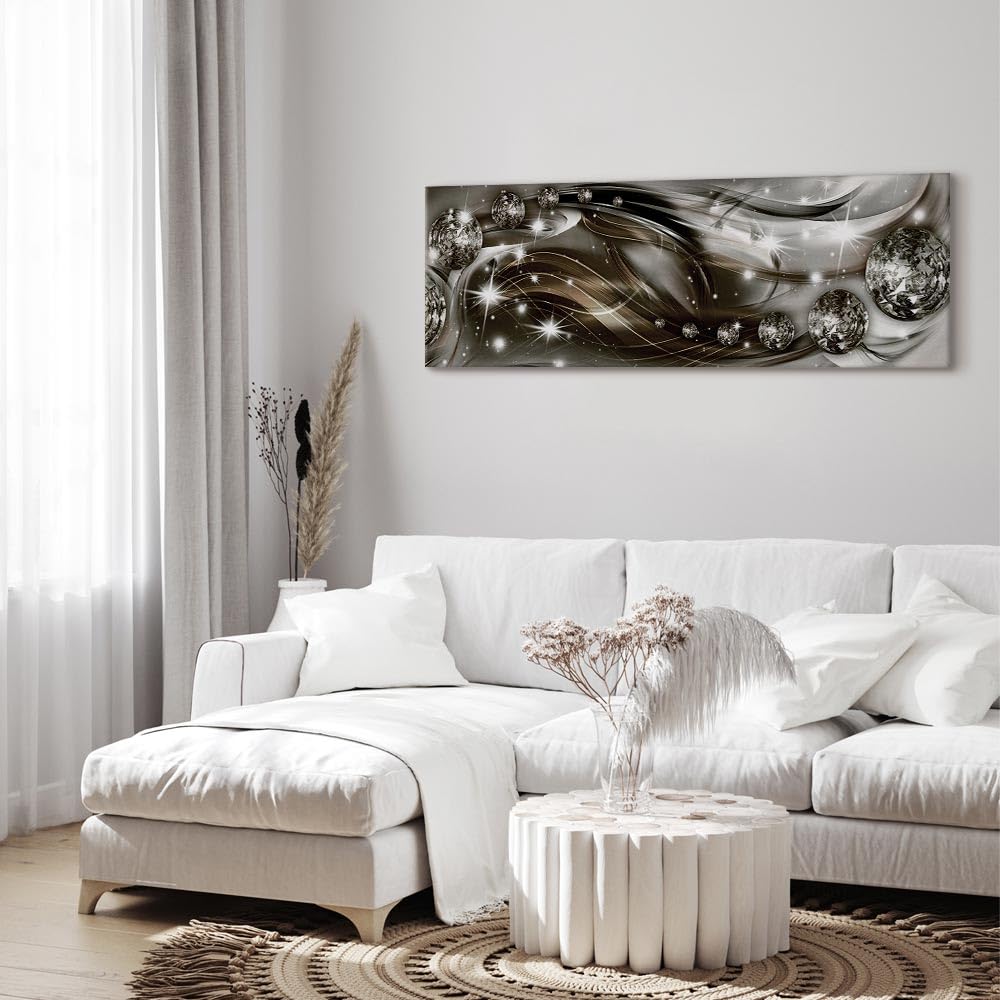 murando - Quadro Fonoassorbente Astratto 120x40 cm 1 Pezzo - Canvas - Quadri Acustici XXL Grandi - Pannelli Fonoassorbenti Decorativi - Decorazione da Parete Soggiorno - Splendore a-A-0185-b-d
