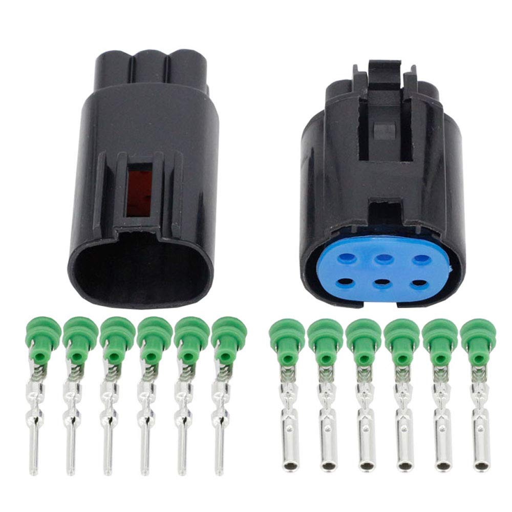 TACOON Connecteur de Connexion à 6 Broches Connecteur Automobile avec borne DJ3064Y-1.6-11/21 Connecteur de Voiture(5 Sets)