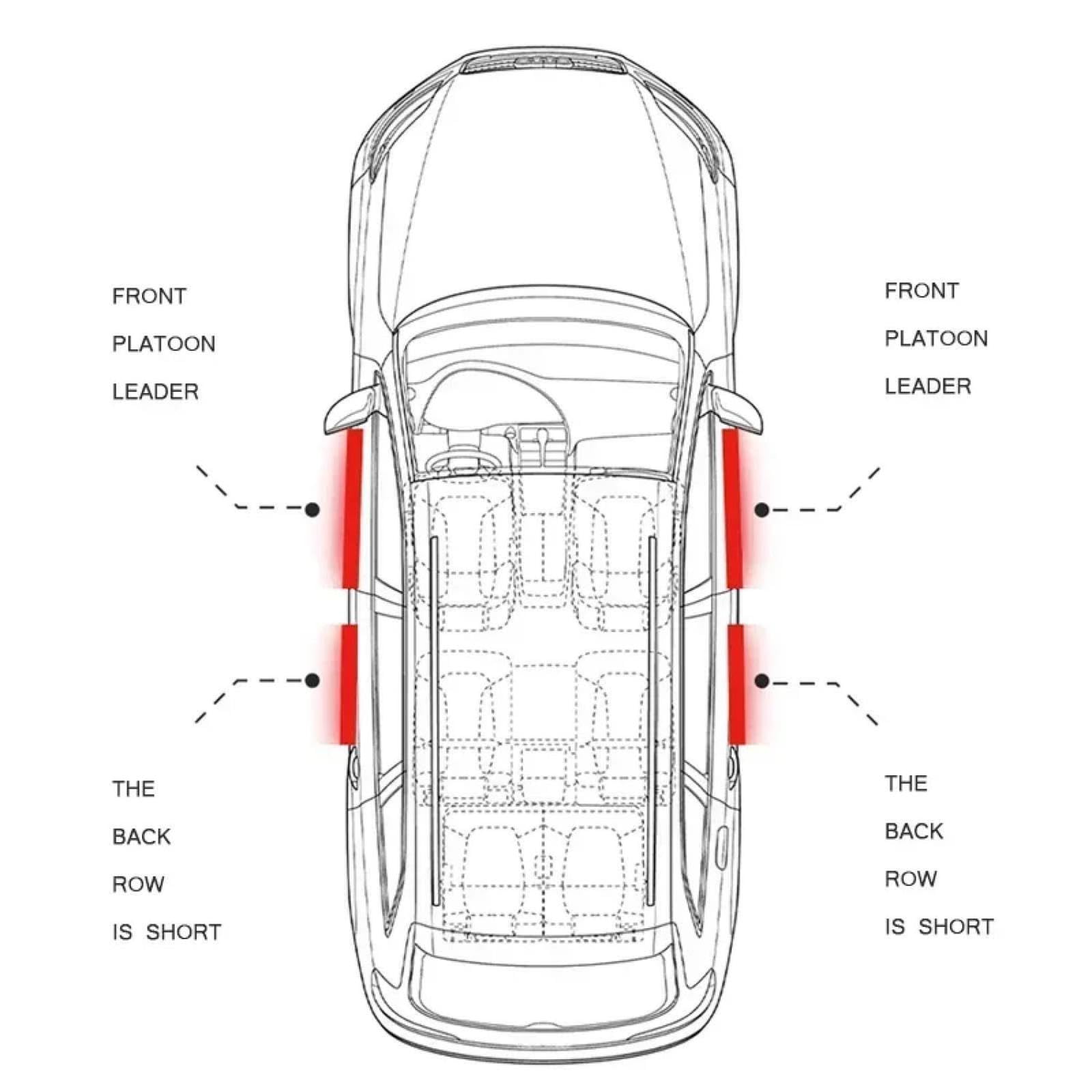 Dodge Journey 2017-2021 Drzwi Podkładka Zabezpieczająca Przed Kopnięciem Listwa Progowa Osłona Tylnego Zderzaka Bagażnika
