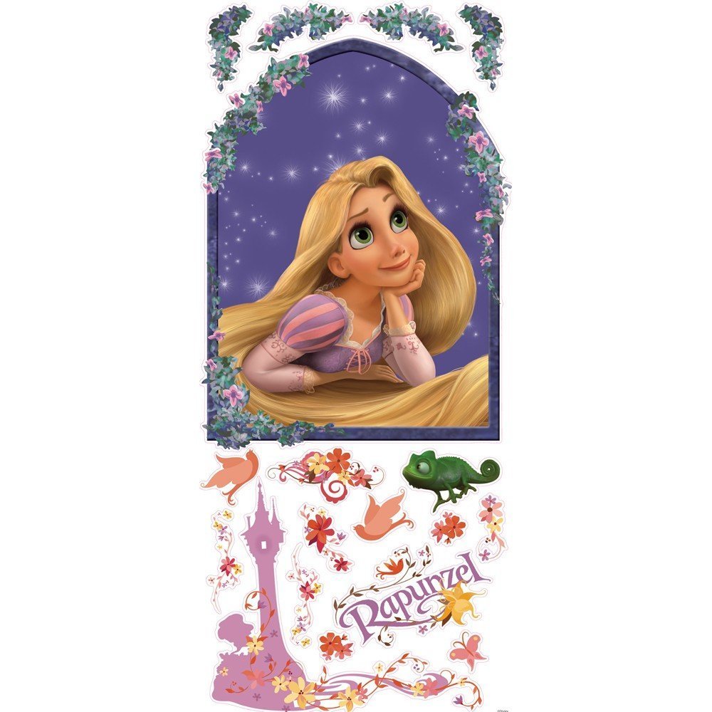 RoomMates Decor Roommates Princess Rapunzel Giant Wall Decal, Multi-Colour, RMK1525GM