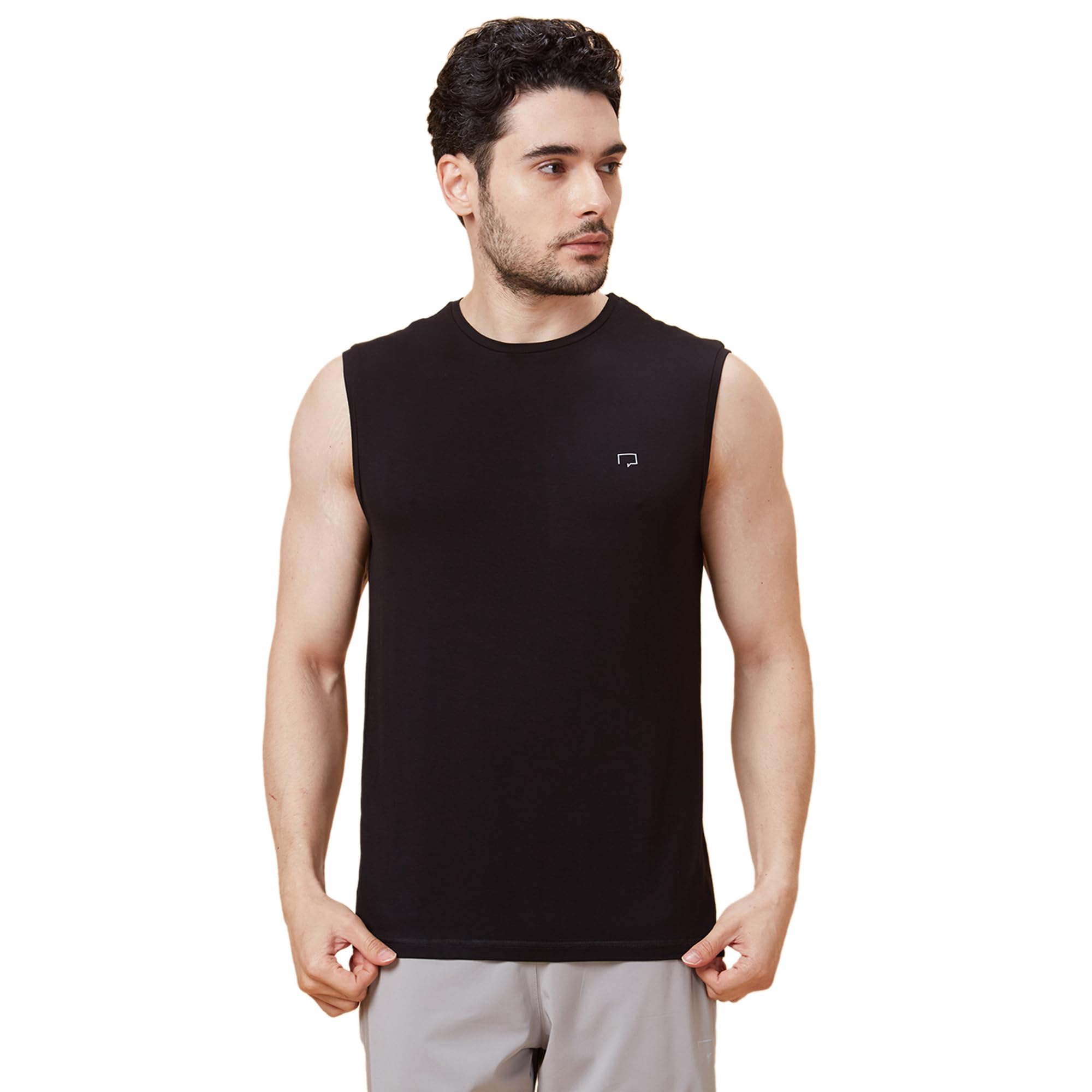 Men’s Gym Vest – Bamboo & Cotton, Odour-Free, Super Soft, Breathable, Sleeveless Regular Fit Innerwear | Tag-Free Comfort, Anti-Bacterial-image-9