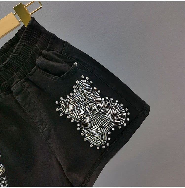 Short Femmes Pantalon Chaud De La Taille Haute Extension Noire