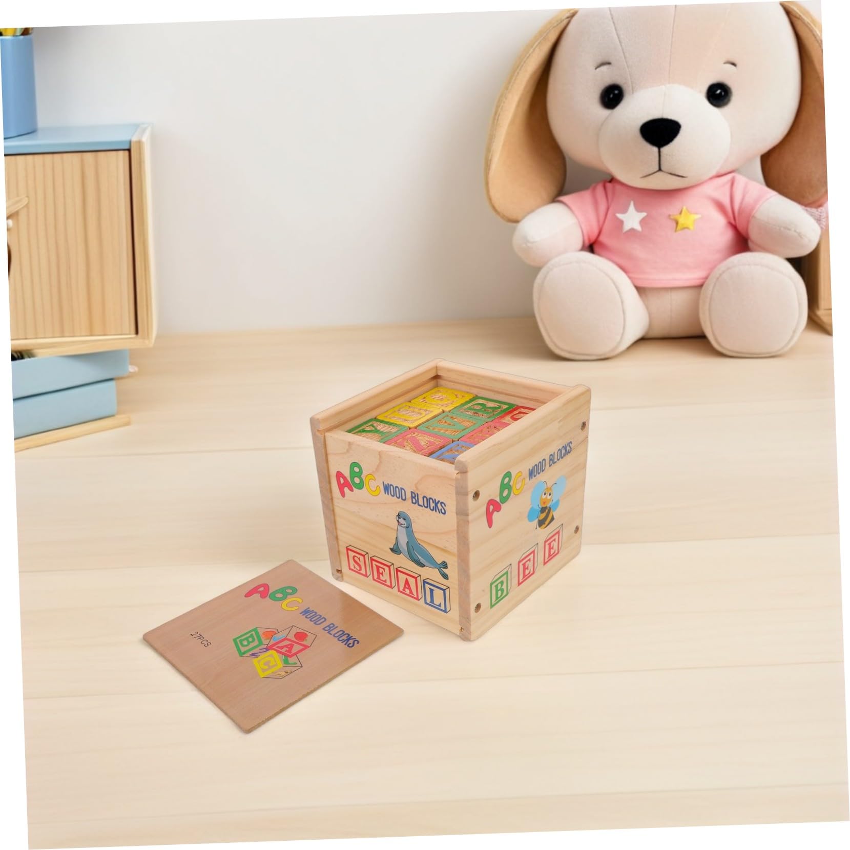 Toddmomy Bloques de Construcción Montessori de Madera 27 Piezas para Niños