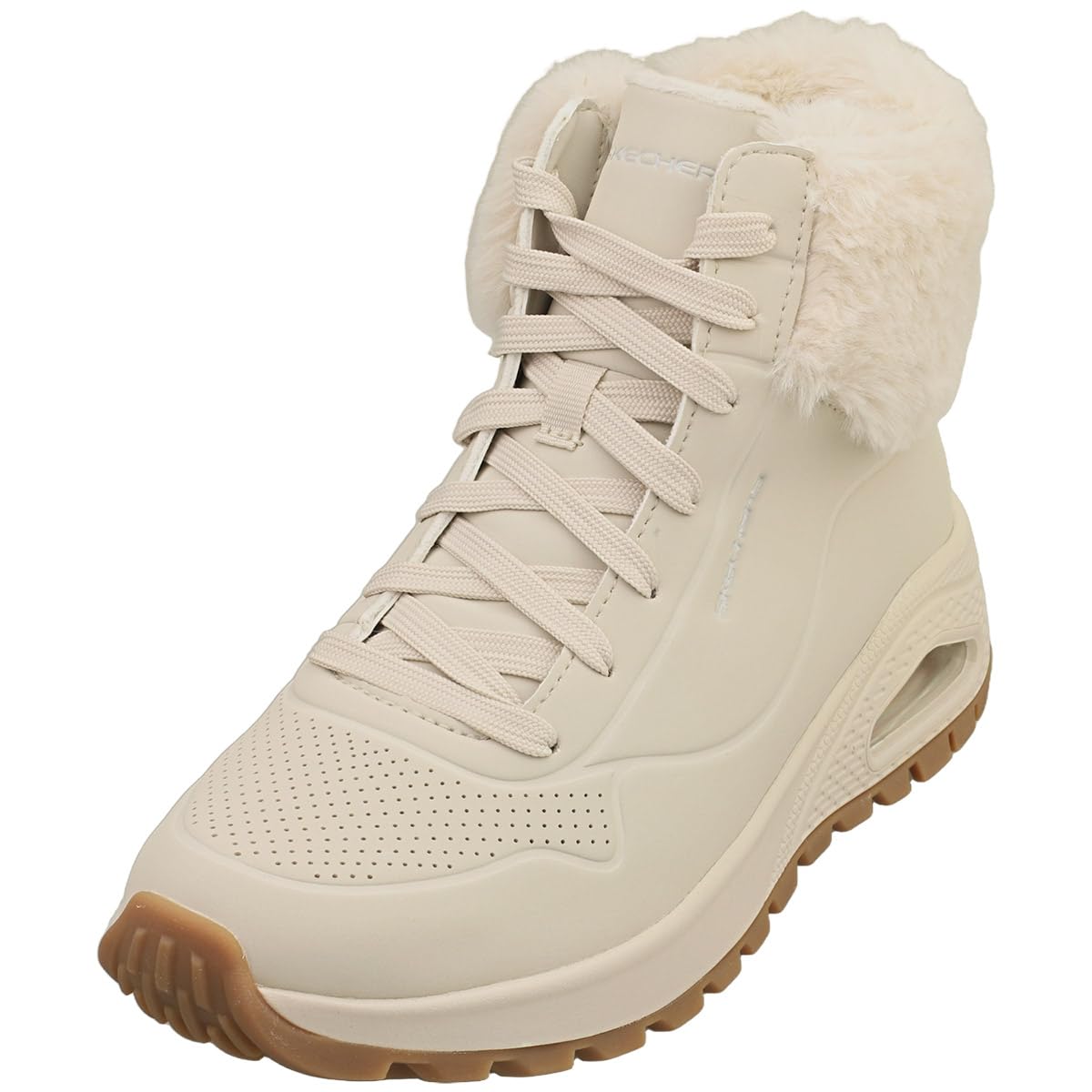 Skechers Uno Rugged Fall Air, Stivali Donna, Bianco, 36 EU