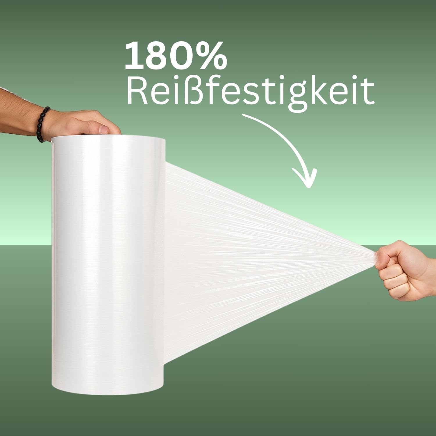 Einzelne Maschinen Stretchfolie Automatenstretchfolie transparent - 500mmx1512m - 17,5 Kg (23 my)