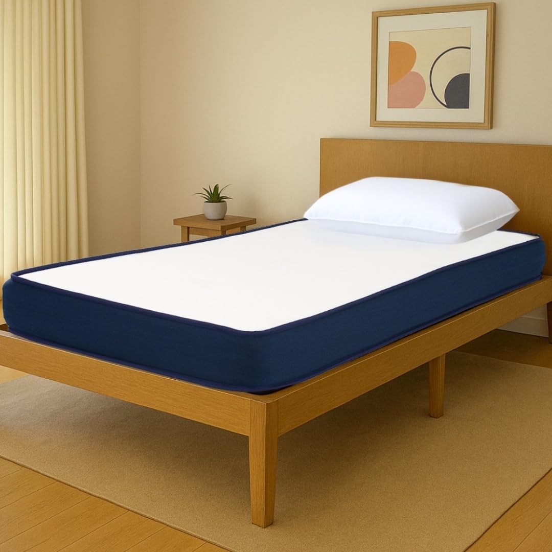Royaloak Italian Ortho Memory Foam Single Bed Mattress | 8 Inch Thick with Breathable Knitted Fabric & Pressure Relieving Foam | Superior Body Support | Anti Skid Mattress Single Bed | 36X78 Inches-picture-19