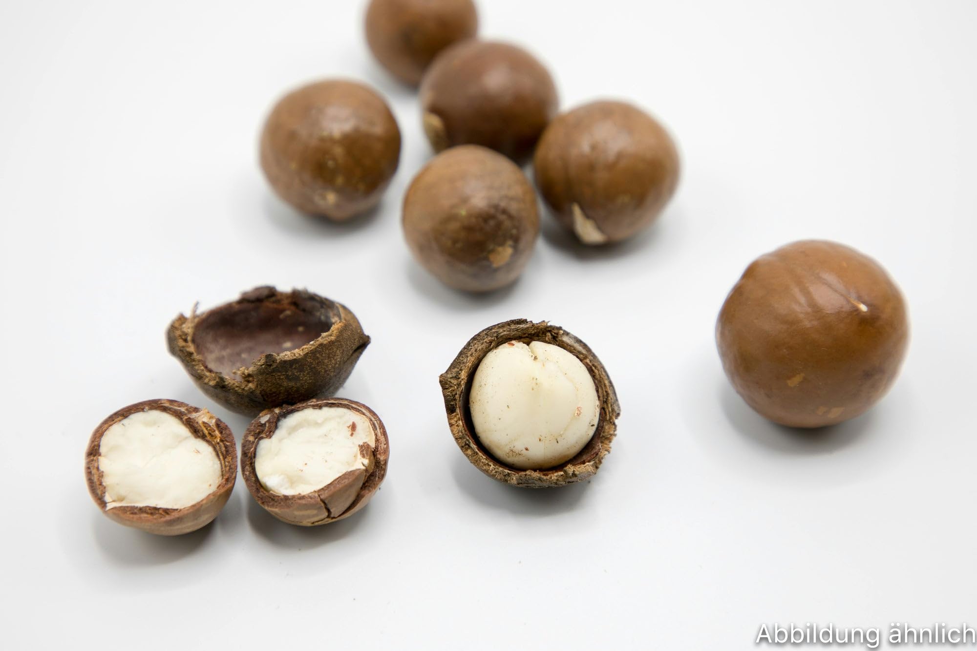 Macadamiakerne Natur ohne Salz 1000g | ganze Macadamianüsse ohne Schale | 100g/250g/500g/1kg | Macadamia Kerne ungesalzen und ungeröstet | Rohkostqualität