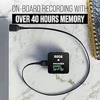 Vista 8 de RØDE Wireless GO II - Sistema inalámbrico de dos canales con micrófonos integrados, salidas analógica y digital USB, compatible con cámaras, Negro