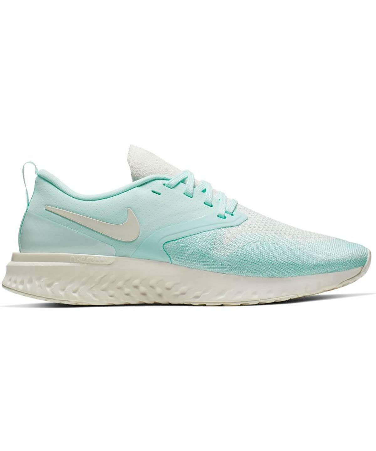 Nikewomens Odyssey React Flyknit Running Shoes Teal Tint Sail