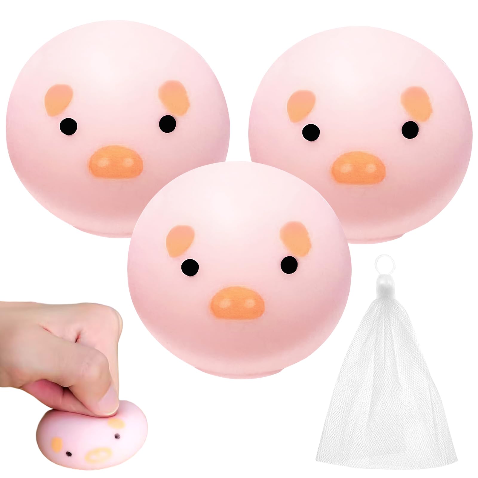 Kawaii Squeeze Juguetes 4 Piezas, Bolas Antiestres, Popping out Eyes Squeeze Toys, Juguetes Antiestres para Niños Adultos (Animales) — view 14