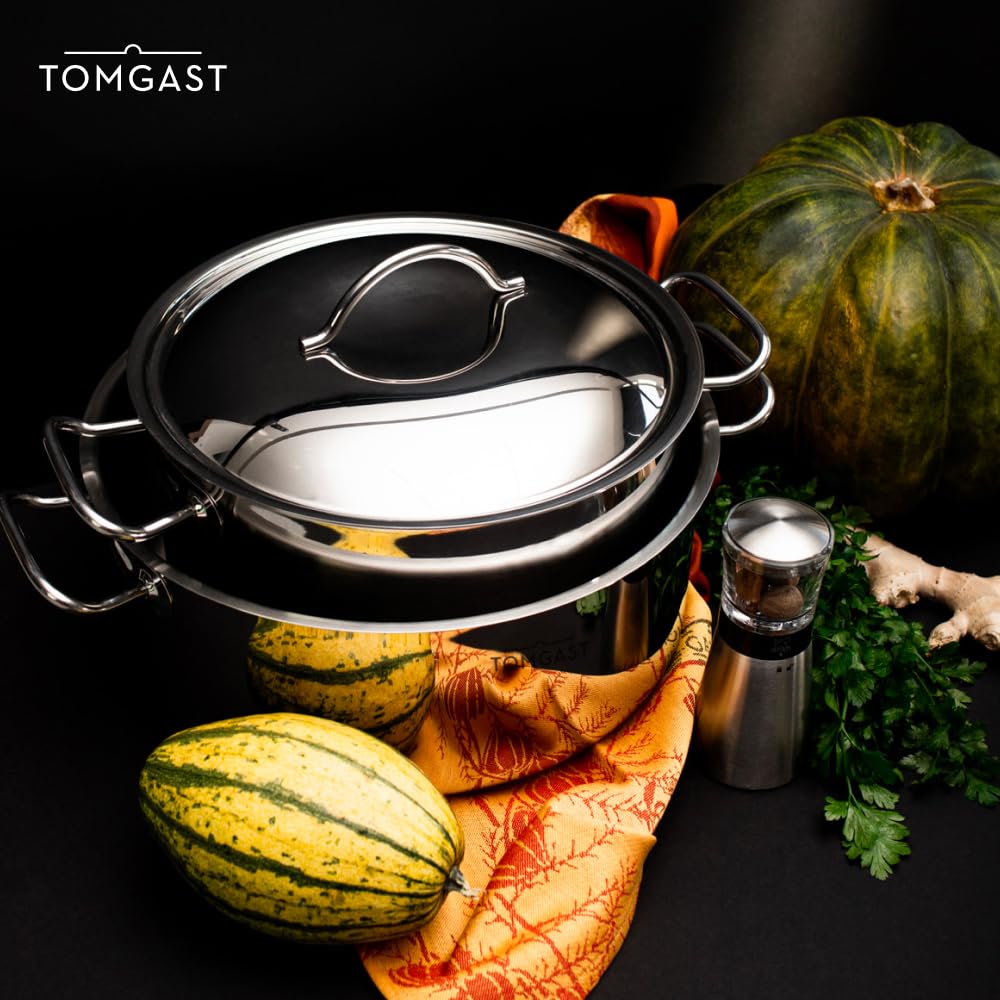 coperchio diametro 32 cm SILVER | acciaio inox 18/10 | lucidato a specchio | manico ergonomico | compatibile con le pentole Tomgast