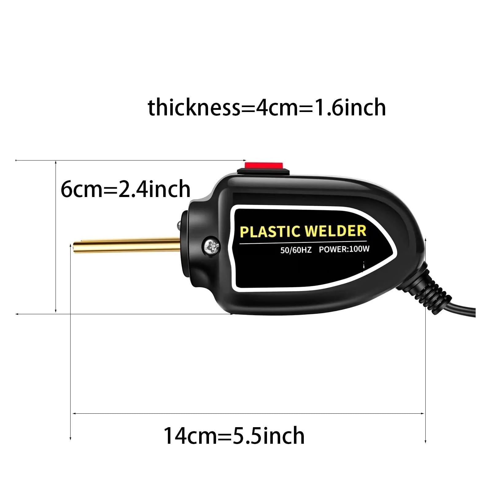 Spawacze z tworzywa sztucznego Zgrzewarka do plastiku 100 W pistolet termiczny 400 szt. zszywaczy na gorąco Zgrzewarka do plastiku Lutownica do zderzaków Zszywki Zestaw narzędzi do naprawy samochodów(