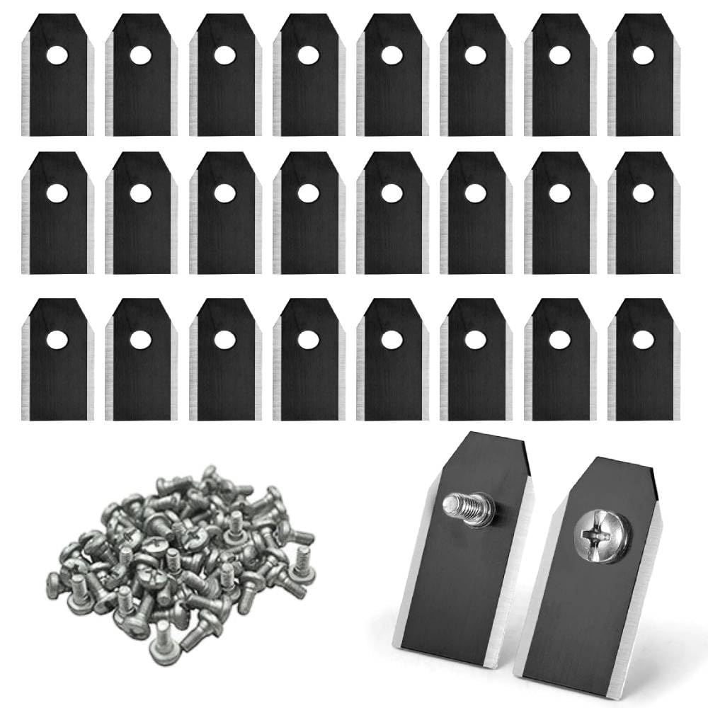 45 Pcs Robotic Lawnmower Blades 0.75mm, Black