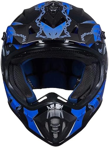 Miniatura 3 de ILM - Casco todoterreno para motocicleta para adultos y jóvenes, para descensos, BMX MX, motocross, cuatrimotos y motocicleta