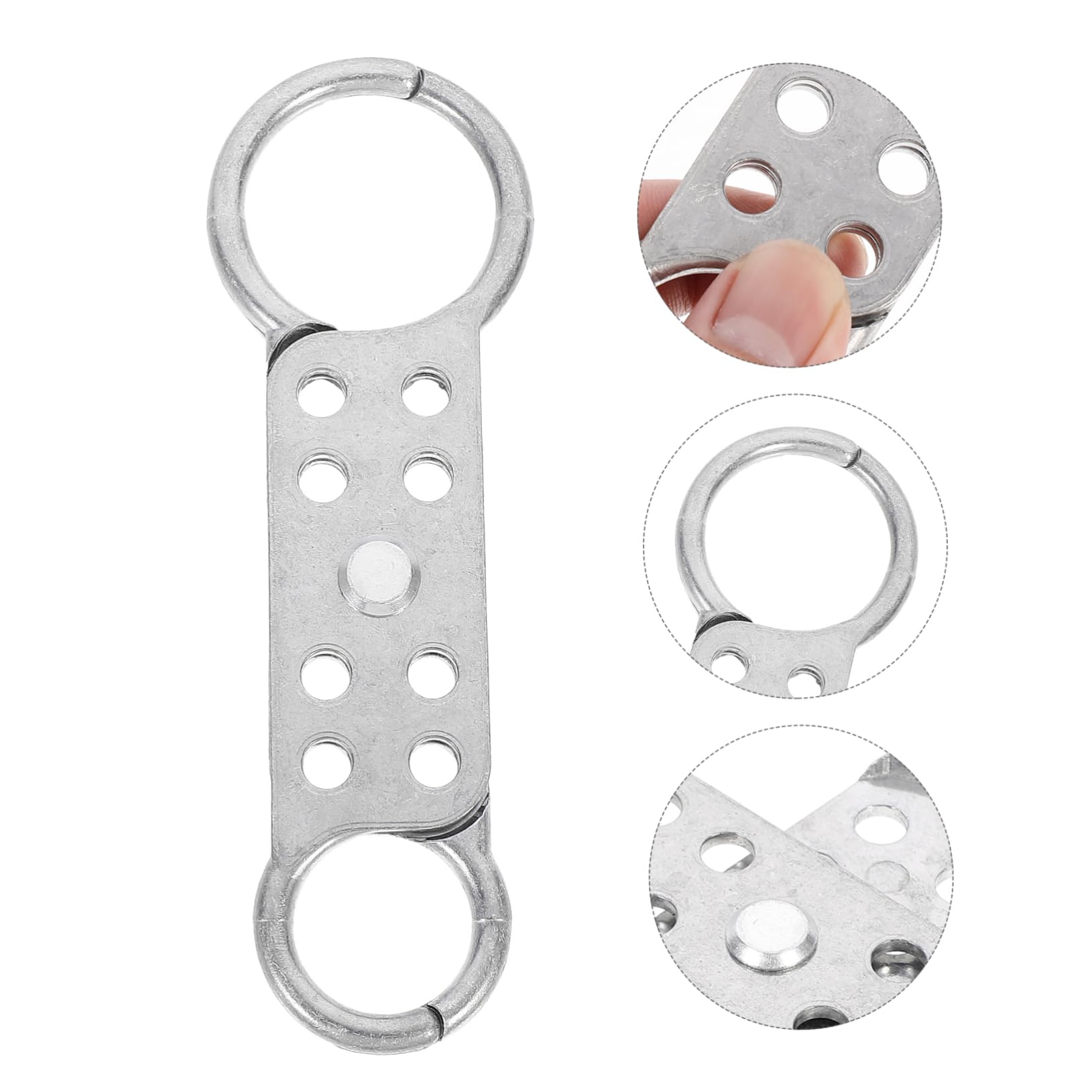 PRETYZOOM 8 Tag Out Security Latches Lock Silver Aluminum