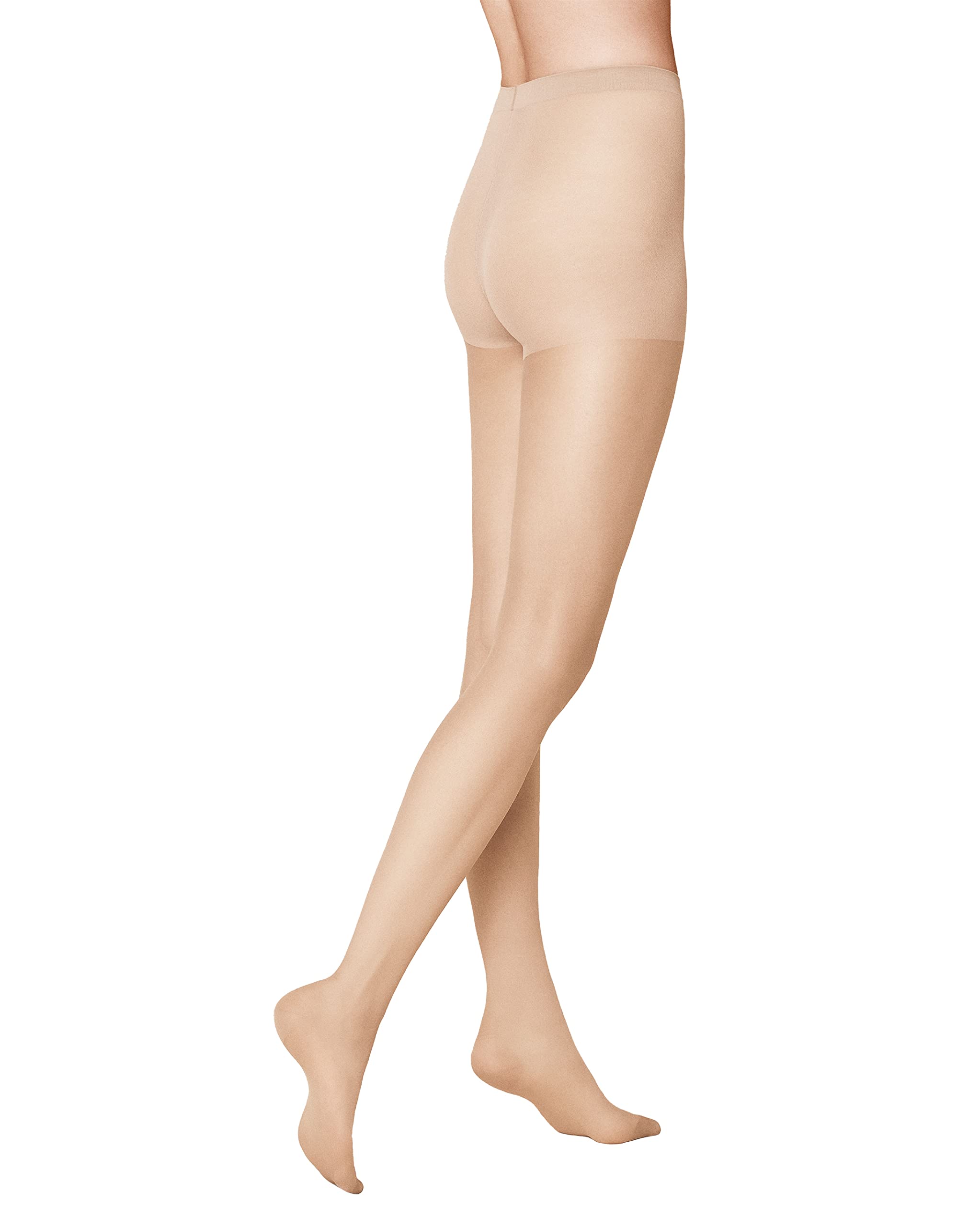 Calze Alte Transparenti, Donna Beige (hautfarben (teint 3520