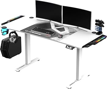 Bureau gamer r&eacute;glable en hauteur