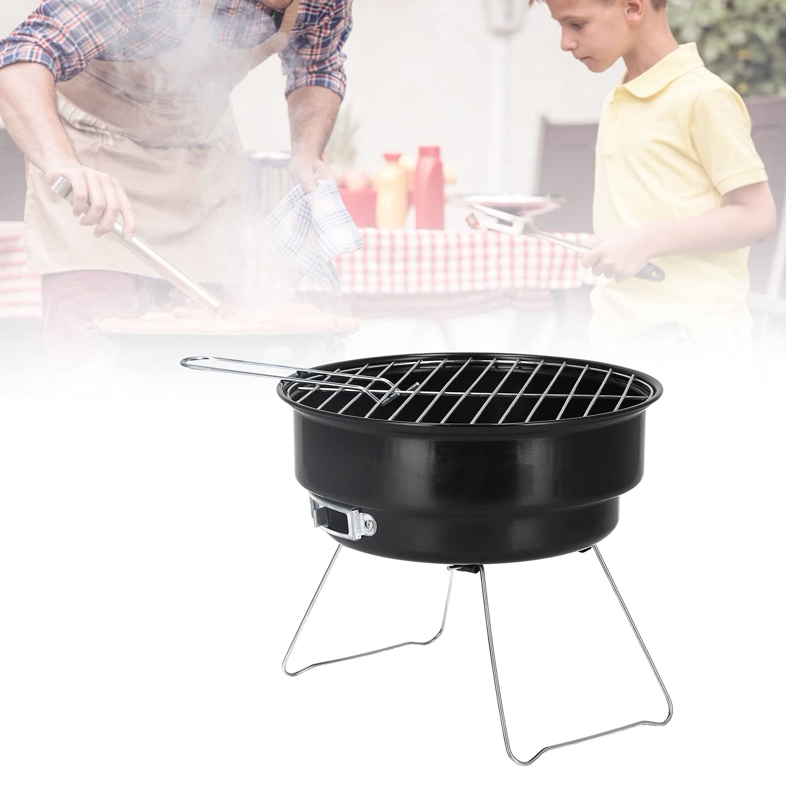 Przenośny grill Chal – idealny na balkony dla rodzin i entuzjastów miejskiego grillowania – łatwy w użyciu idealny do gotowania na świeżym powietrzu