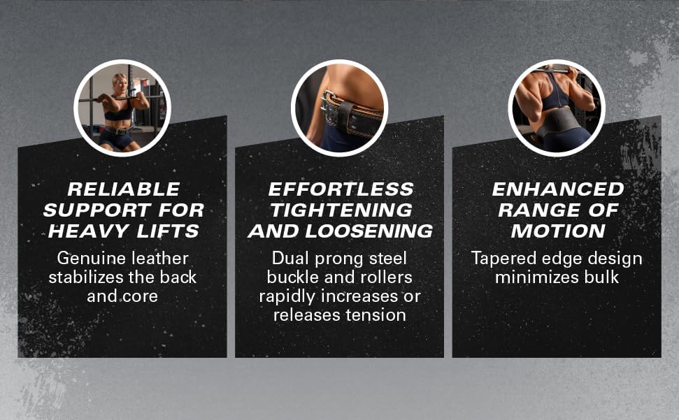 Harbinger Padded Leather Contoured Weightlifting Belt - 4" or 6” Width - Interior Suede Lining & Foam Cushioning - Heavy-Duty Dual Prong Steel Roller Buckle - for Lifting Support - Image 7