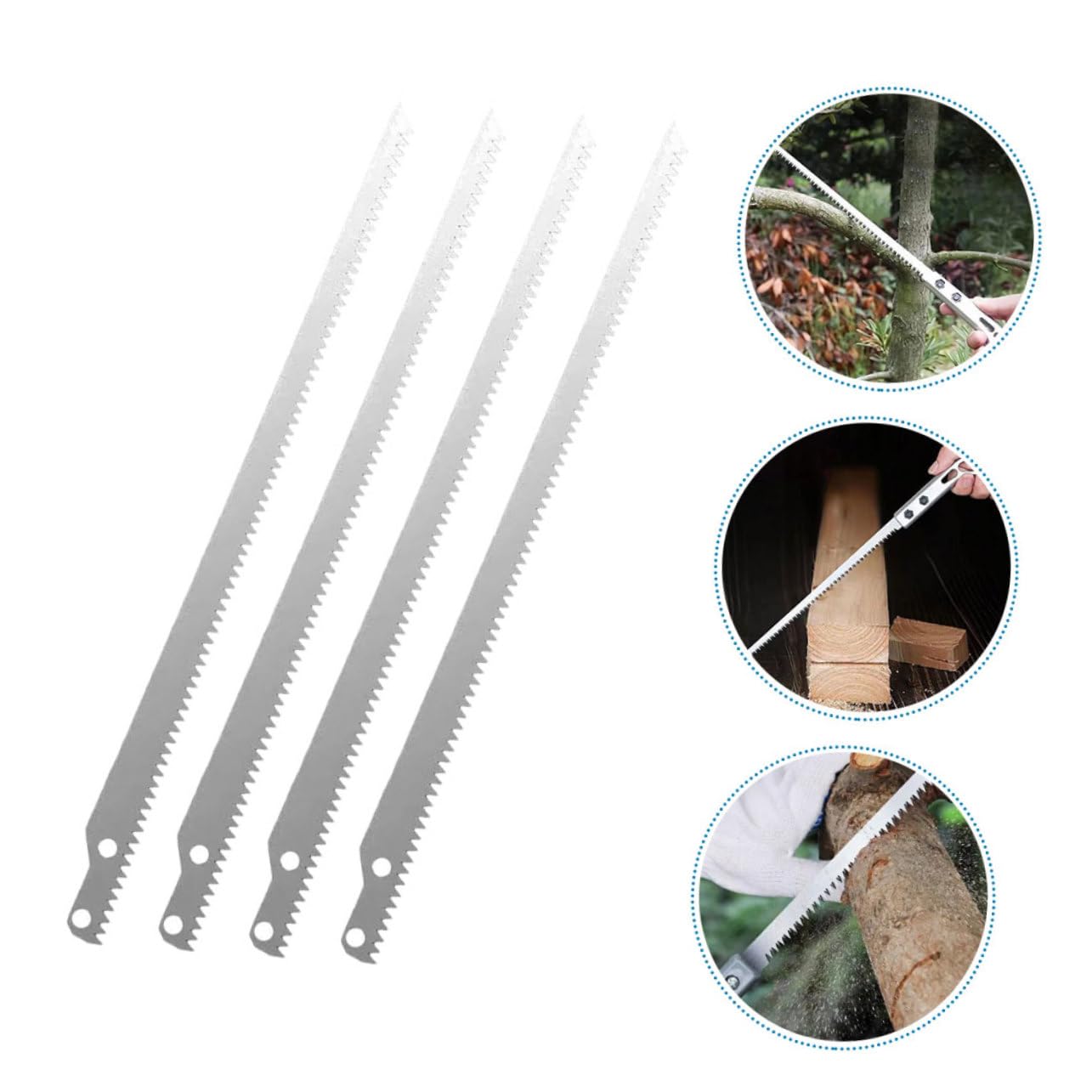 ibasenice 5 Set Da Taglio A Palo Alternativa Seghetto Per Potatura Segaccio Per Potatura Lame Per Da Potatura Lame Per Seghetti Manuali Di Piccole Dimensioni 4 Pezzi*5