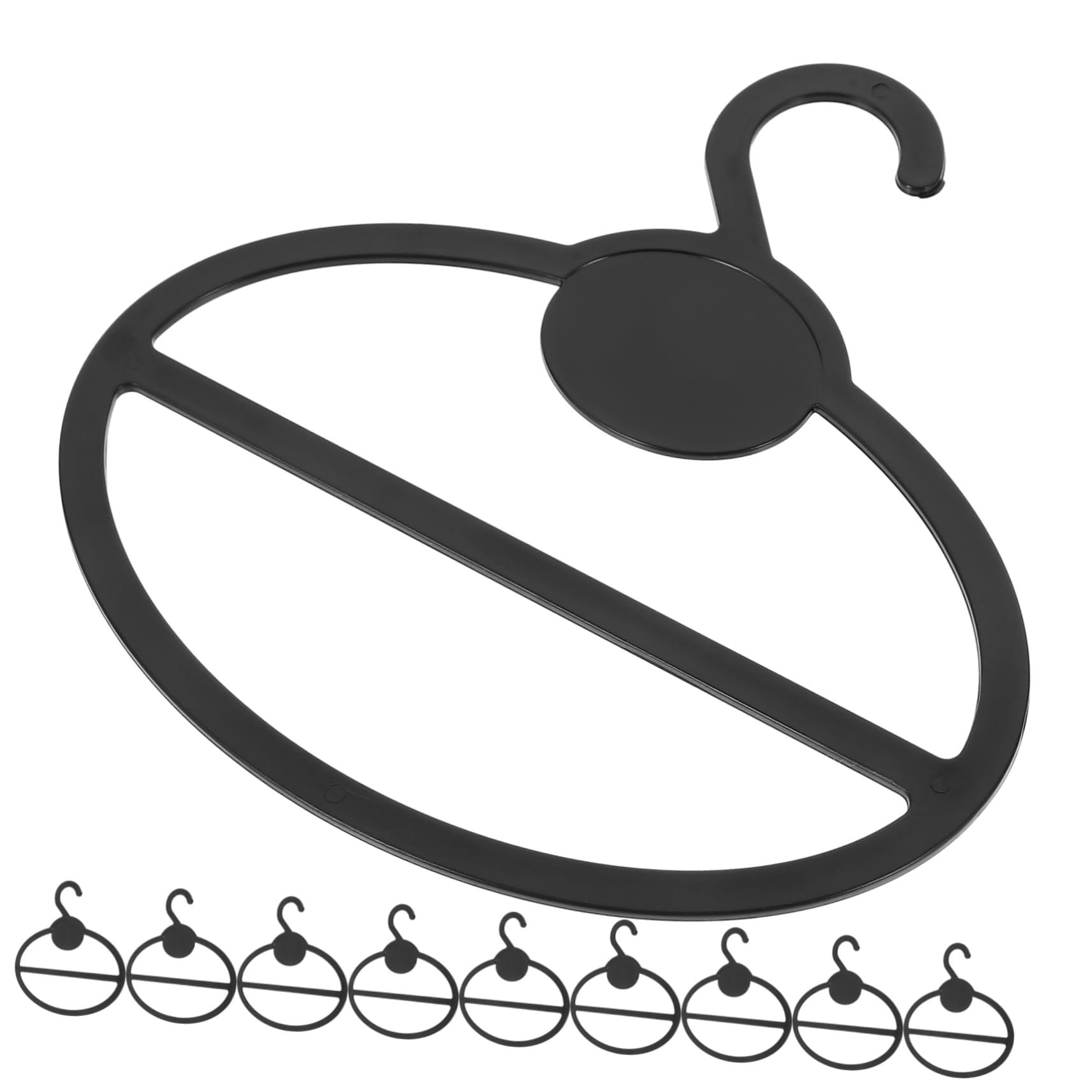 SOLUSTRE Scarf Organizer Hanger 10pcs Tie Scarf Belt Hanger Rack Lightweight and Sturdy Hangers for Scarves Shawls