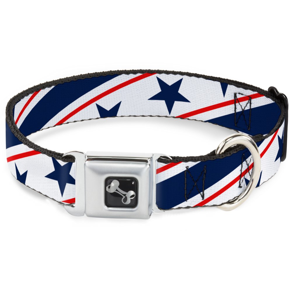 Collier de Chien Ceinture de sécurité à Clip Métal Buckle Down Americana Grande Taille Résistant