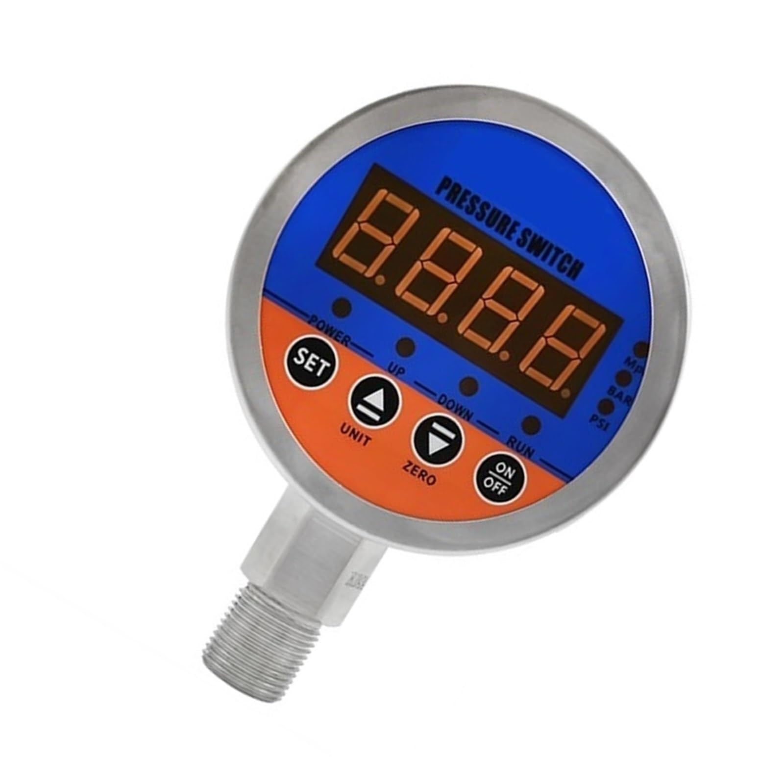 Contrôleur de pression radial YL-804E 0-1 MPa avec grand cadran 80 mm