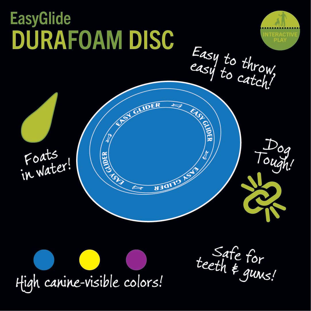 Everlasting Jouet pour Chien Easy Glider Max Frisbee 28 cm - Coloris aléatoire