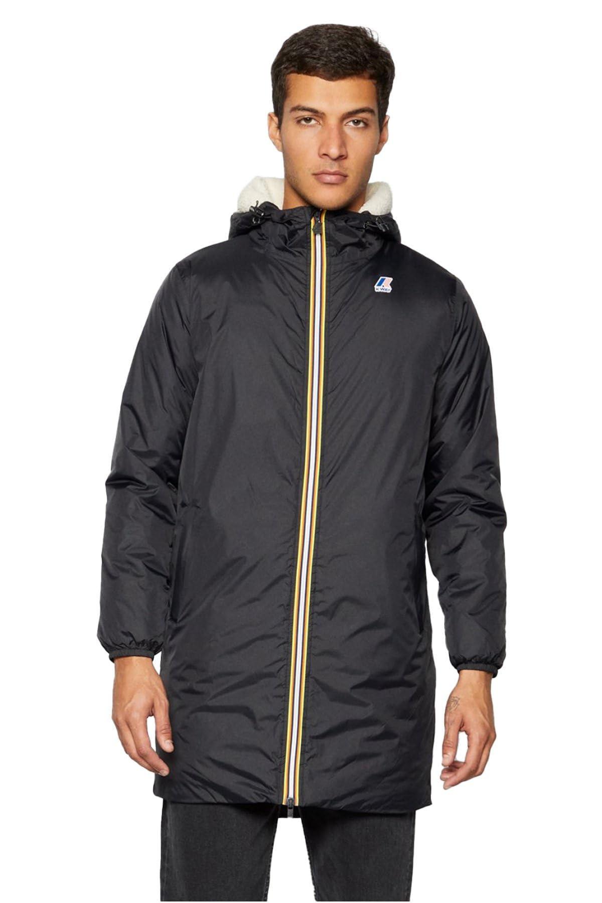 K-Way - Blouson Le Vrai 3.0 Eiffel Orsett Usy Black Pure - Taille