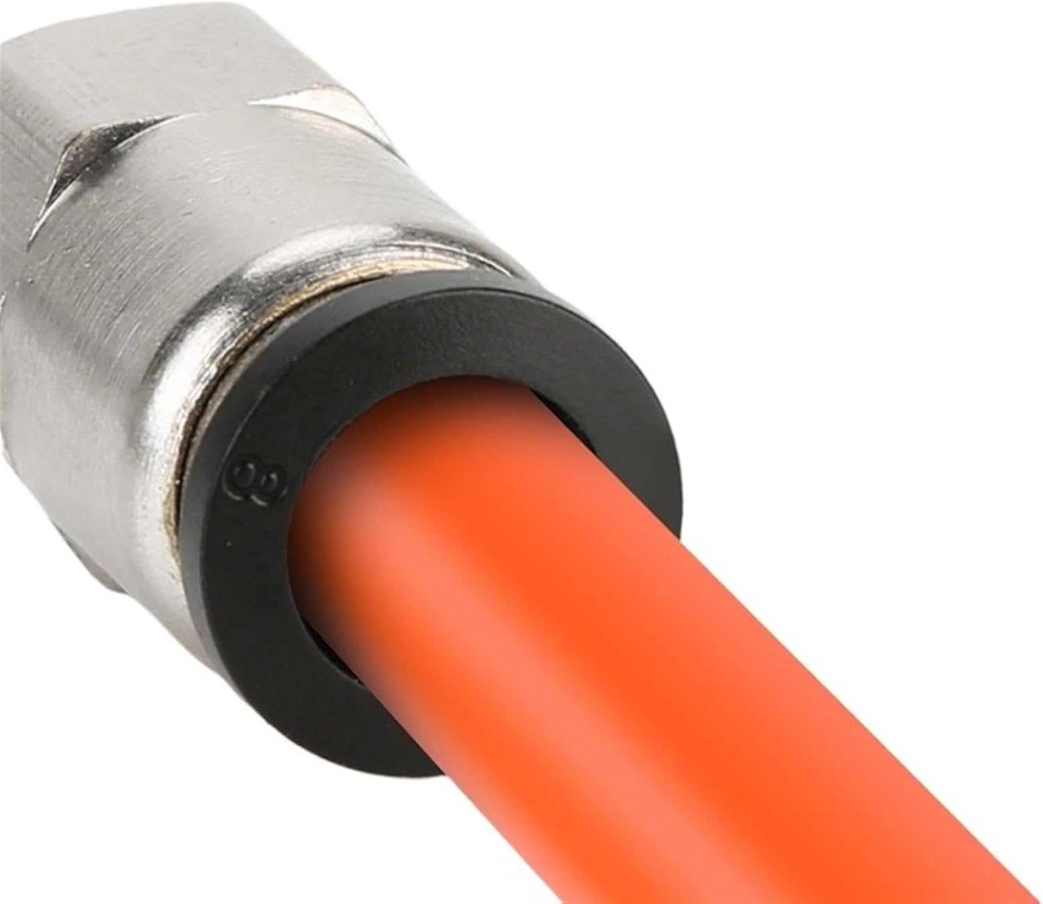 Quick plug pneumatic connector trachea quick connector internal thread straight through PCF6-01/8-02/10-03/12-04(Black PCF 16-04)