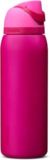 Owala FreeSip Insulated Stainless Steel Water Bottle with Straw, BPA-Free Sports Water Bottle, Great for Travel, 40 Oz, Read My Lips