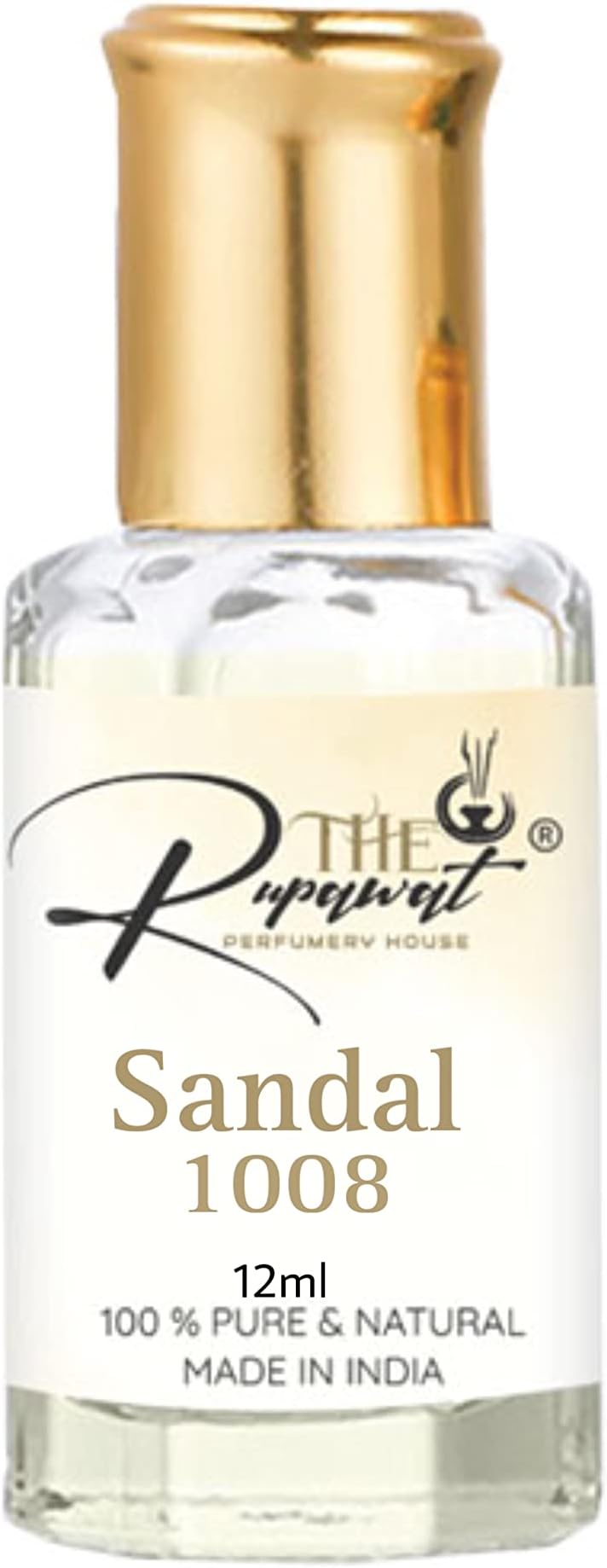 Exotix Fragrance Sandalwood Attar 1008-12ML Premium Alcohol-Free Natural Perfume Oil | Pure & Exclusive Fragrance in Luxurious Gift Packaging