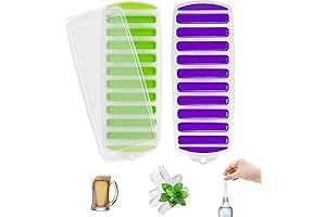 Silicone Water Bottle Ice Cube Tray 2 Pieces - Makes Long-Lasting Ice Sticks