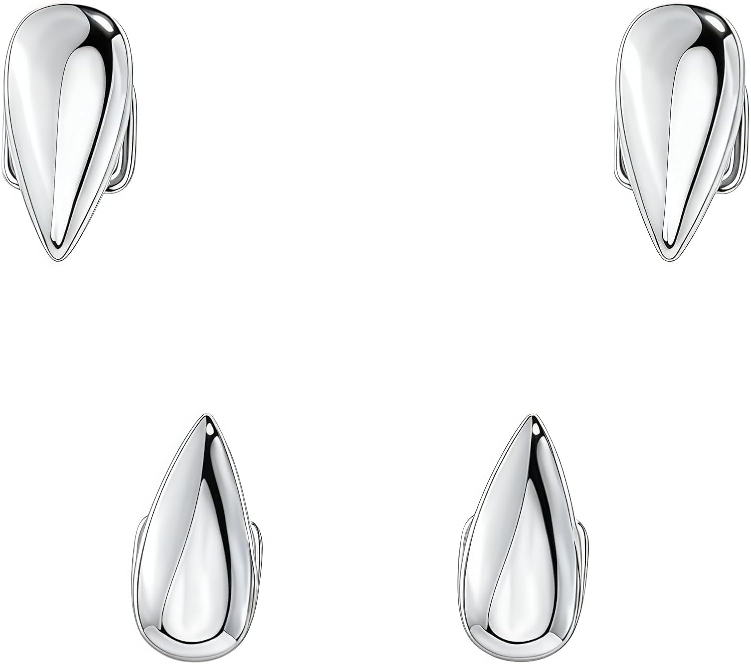 Fang Grillz para dientes, 4 piezas, plateado o dorado, unisex, Halloween, cosplay