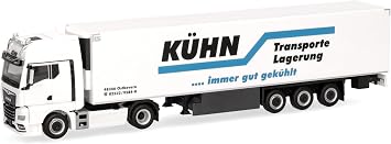 Herpa Truck Model Man TGX GX Refrigerated Tractor Kühn Refrigerated transport (North Rhine-Westphalia/Ostbevern) Miniature Scale 1:87 Collectable Made in Germany Plastic