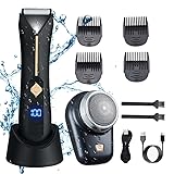 Tondeuse Cheveux Professionnelle, 2 In 1 Men's Electric Groin Hair Trimmer...
