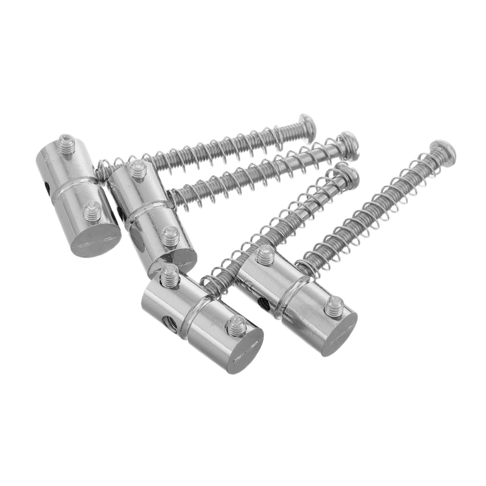 Holibanna 4Pcs Metal Bridge Saddle for Electric Bass Guitar Replacement Parts Durable Design for Stable Performance Practice and Recording Compatible with Various Models Finish