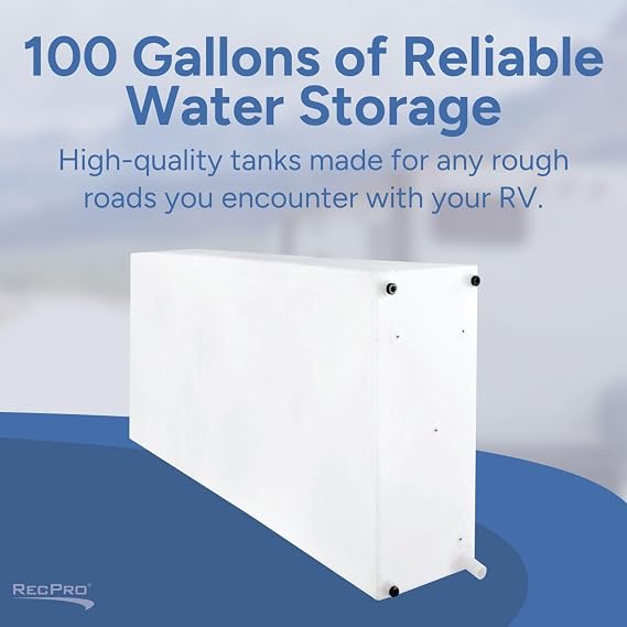 RecPro 100 Gallon RV Fresh Water Tank