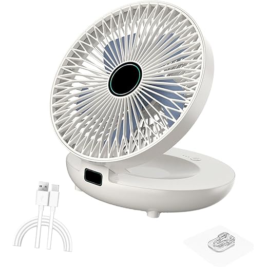Enakshi Kitchen Fan with 3 Levels Speed Silent Portable Small Fan for Kitchen Summer White USB Power|Home & Garden | Home Improvement |Portable Fans|1 Piece Personal Fan