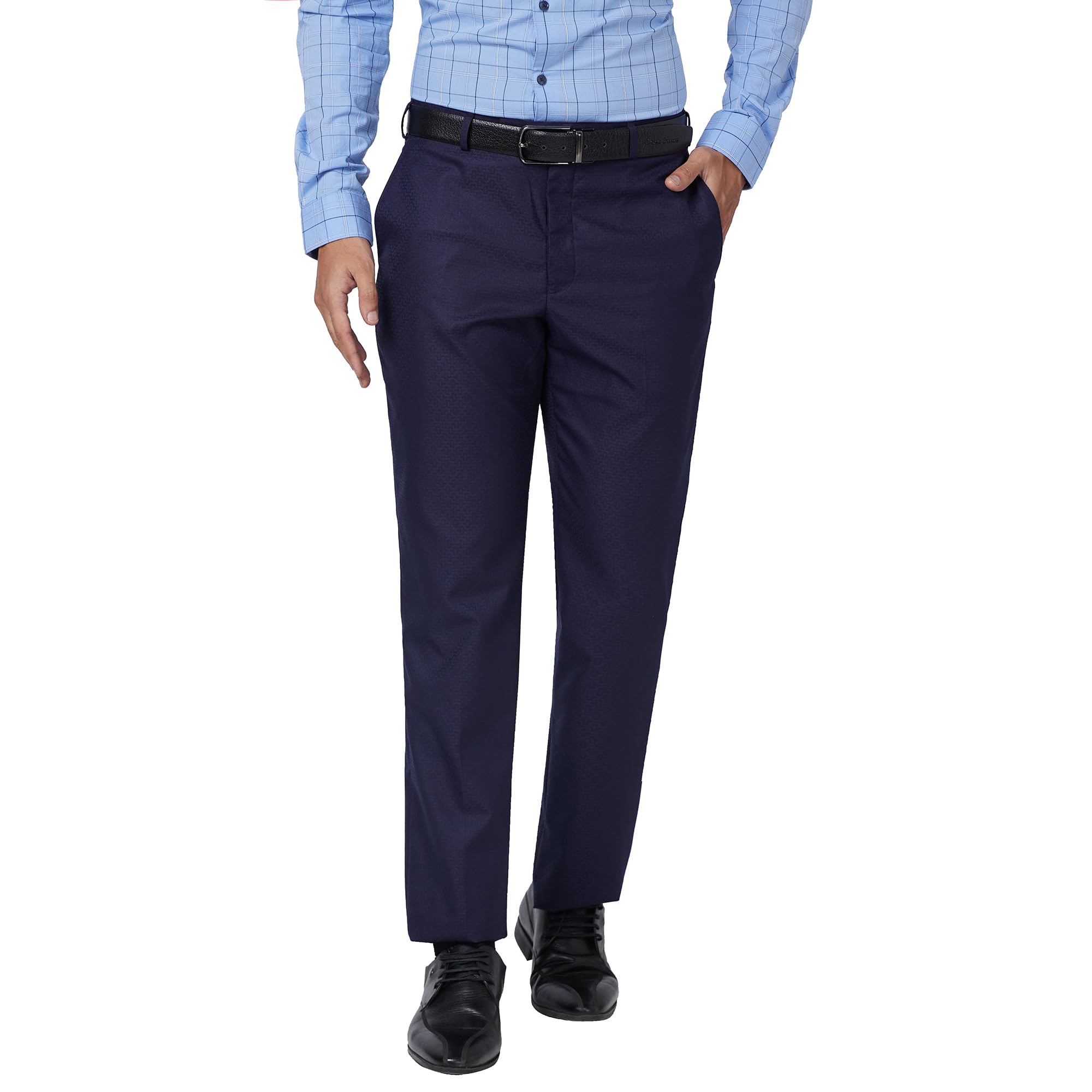 park avenue Men's Regular Fit Mid Rise Trouser-picture-24