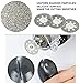 YEEZUGO 10 pcs Diamond Cutting Wheel Cut Off Discs Coated Rotary Tools W/Mandrel 22mm for Dremel
