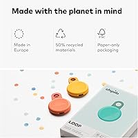Vista 7 de Chipolo LOOP - Rastreador Bluetooth recargable para ubicación de llaves y bolsillo, compatible con Apple o Google, llama a tu teléfono y alertas