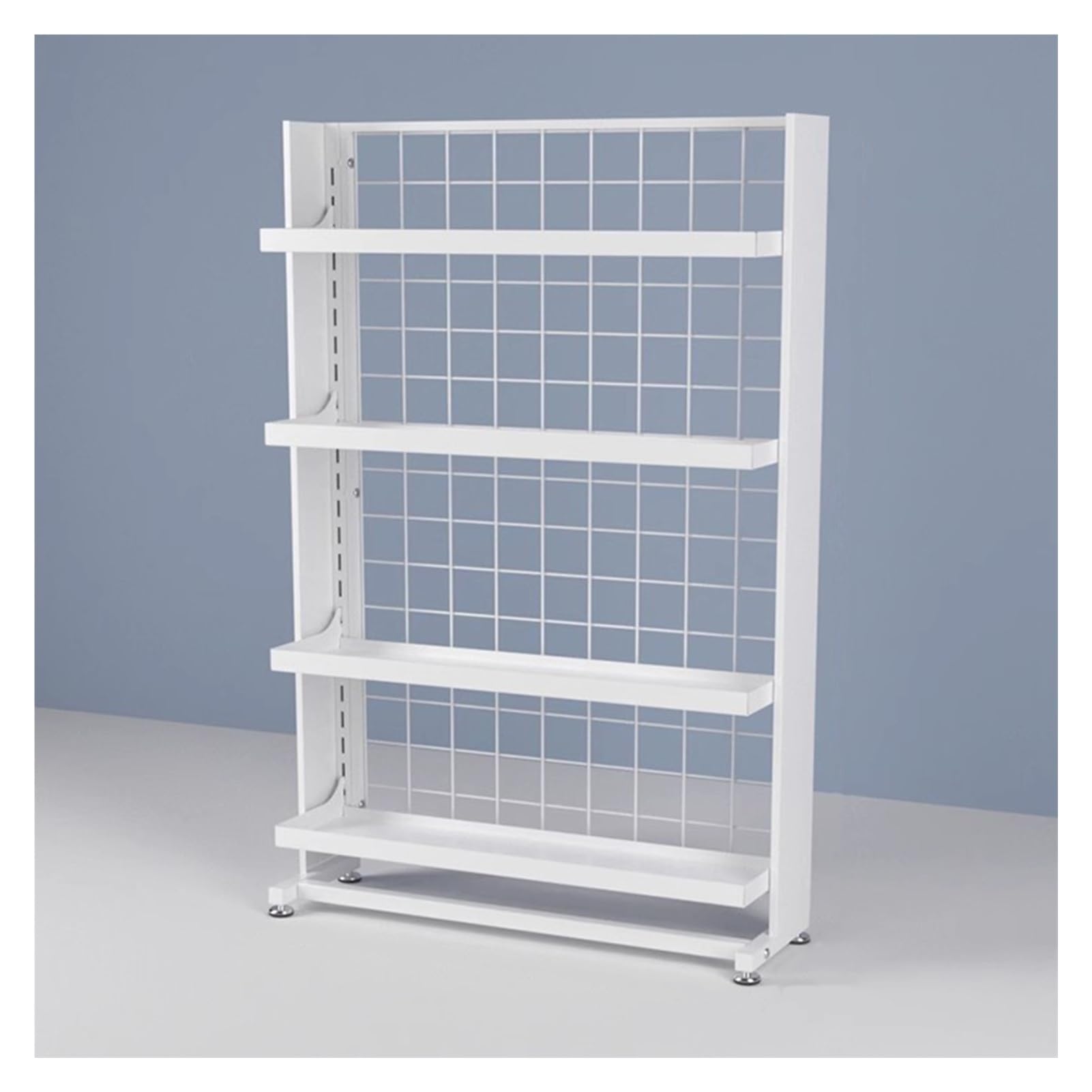 Verkaufsständer, bodenstehende Rollregale für Supermärkte und Küchen, verstellbare Aufbewahrungslösung für Merchandising und Organisation von Produkten